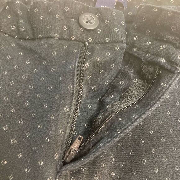 GAP Women’s Slim City Crop Pants Size 8R Black With Silver‎ Sparkles Inseam 25” - Picture 4 of 7